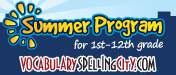Vocabulary, writing and spelling activities all summer long!