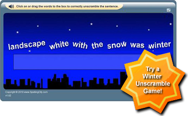 SpellingCity Unscramble Game