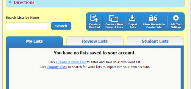 List Management: New & Improved for 2015-16 School Year List Management: New & Improved for 2015-16 School Year