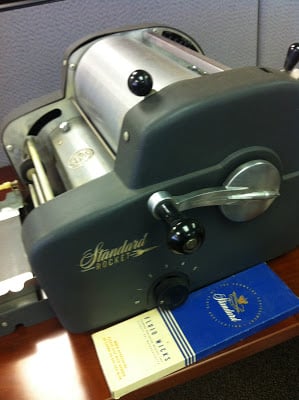 mimeograph machine for school worksheets