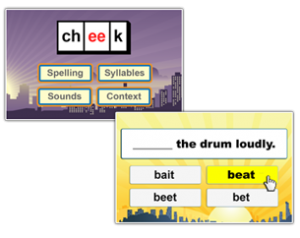 Games on VocabularySpellingCity.