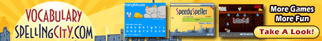 VocabularySpellingCity Banner