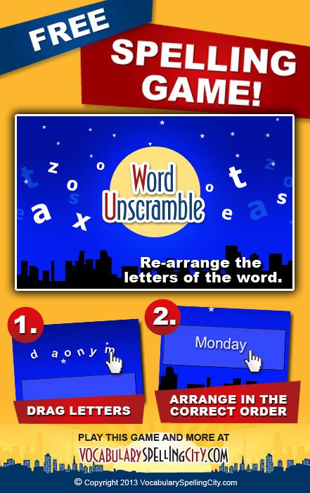 unscramble letters to make words app