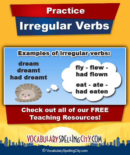 Examples of Irregular Verbs