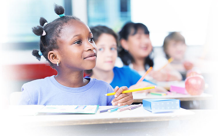 girl in classroom learning vocabulary girl in classroom learning vocabulary