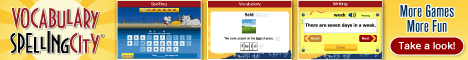 VocabularySpellingCity Banner