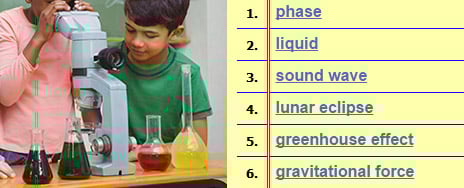 Science Vocabulary